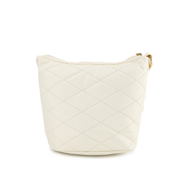 Mini Bucket Shoulder Bag In Sandbar Cross Deboss