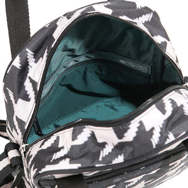 LeSportsac Tas Unisex N/S Mini Satchel In Blk/ Beige Houndstooth