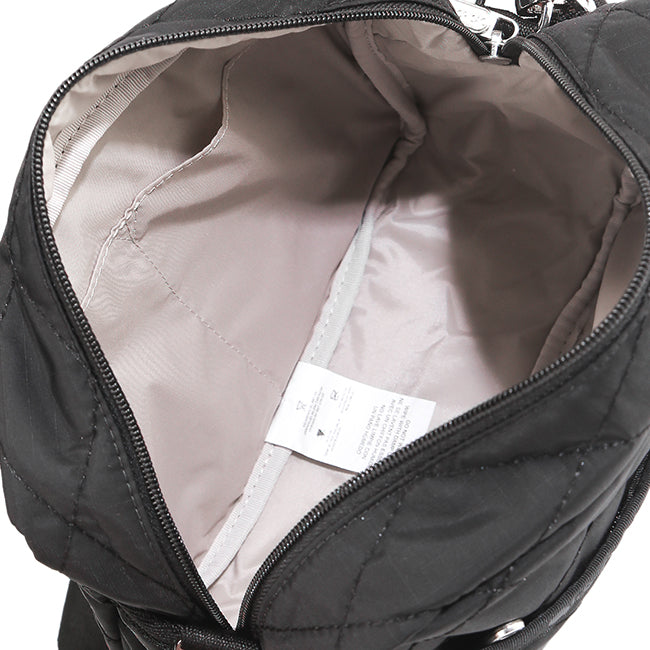 Deluxe Crossbody In Black Quilt Studs