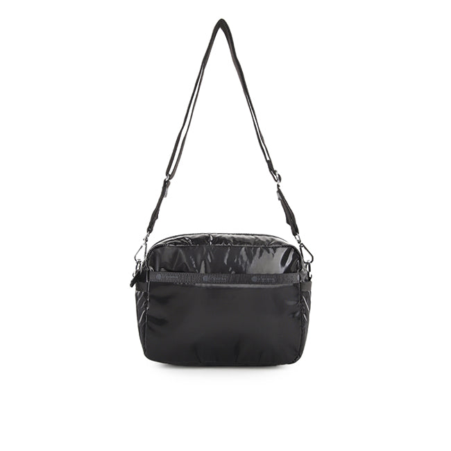 Deluxe Crossbody In Black Shine