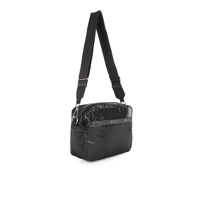 Deluxe Crossbody In Black Shine