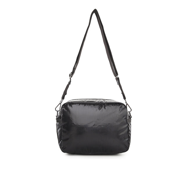 Deluxe Crossbody In Black Shine