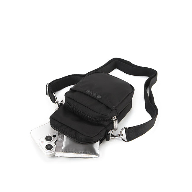 Mini Phone Bag In Recycled Black