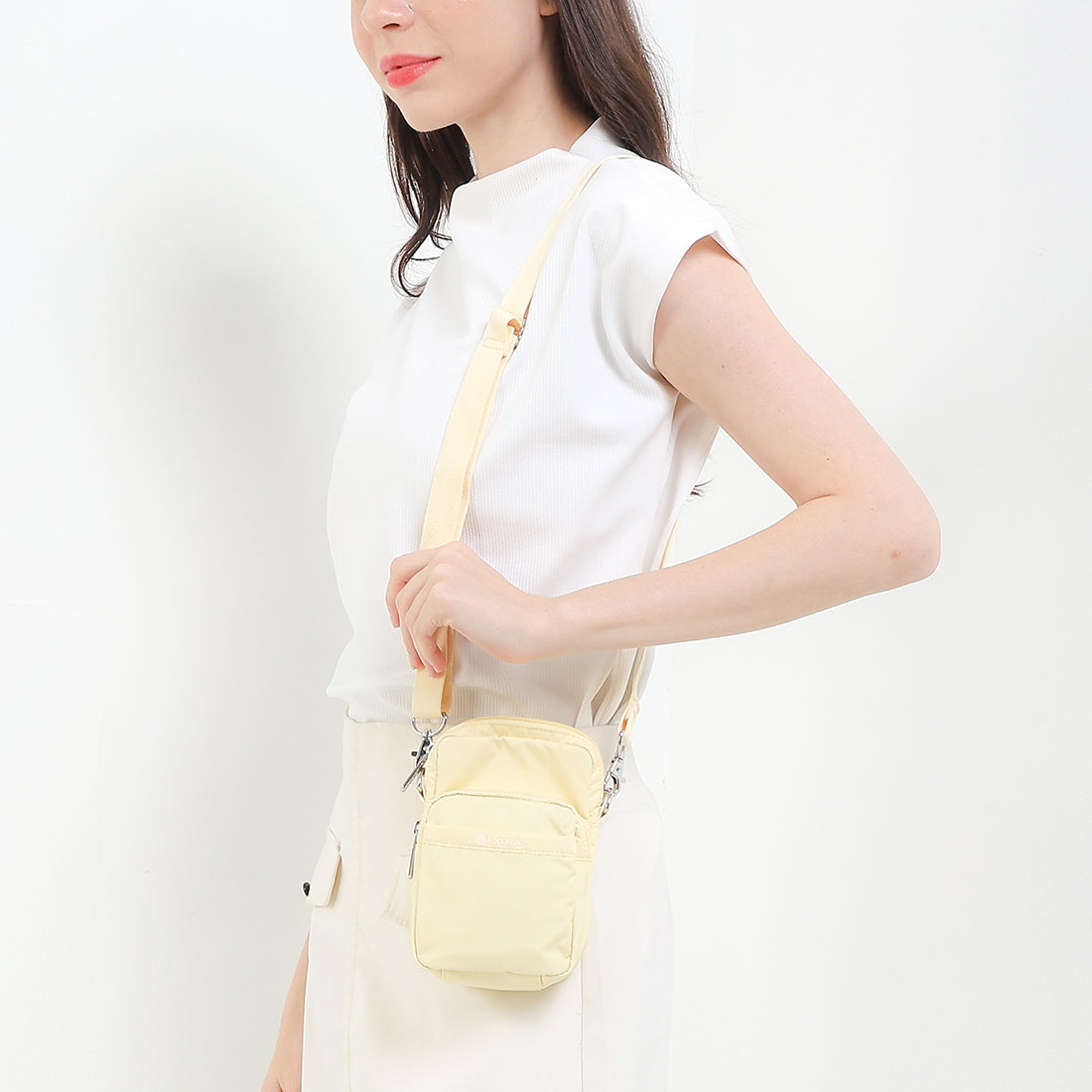 Mini Phone Bag In Lemon Meringue