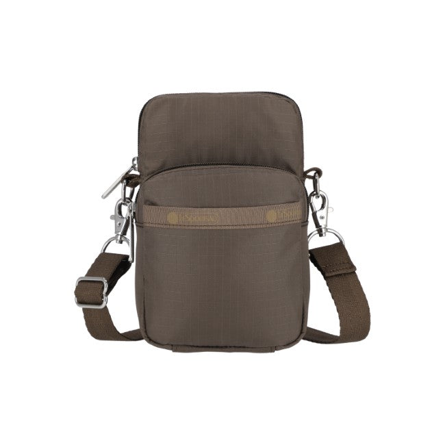 LeSportsac Unisex Mini Phone Bag In Dark Chocolate