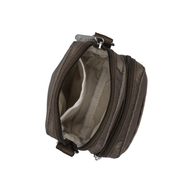 LeSportsac Unisex Mini Phone Bag In Dark Chocolate