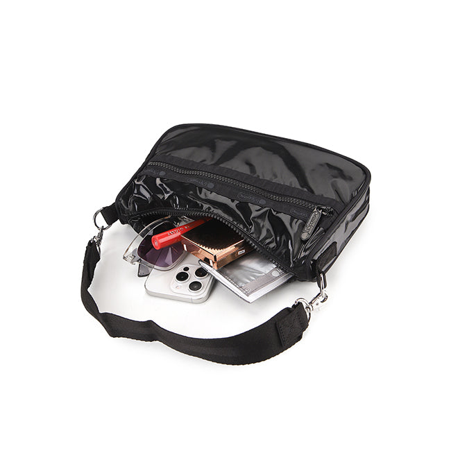 Sm Conv Shoulder In Black Shine