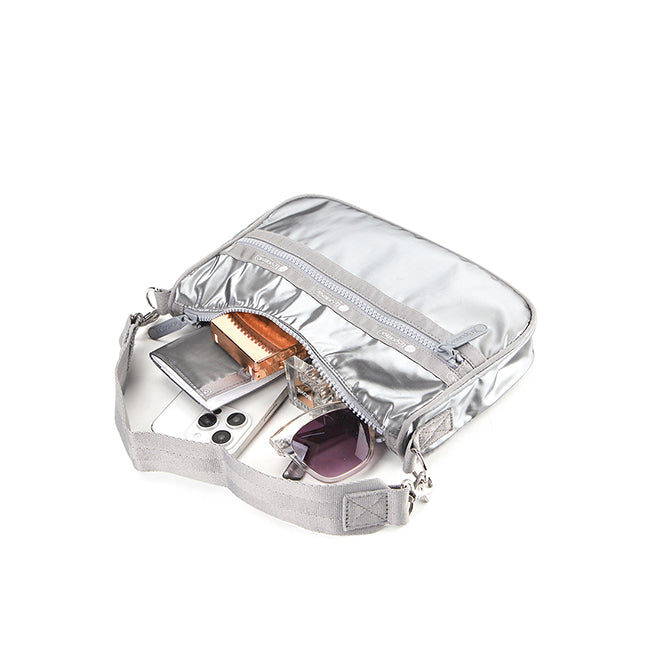 Sm Conv Shoulder In Gunmetal Gray Shine