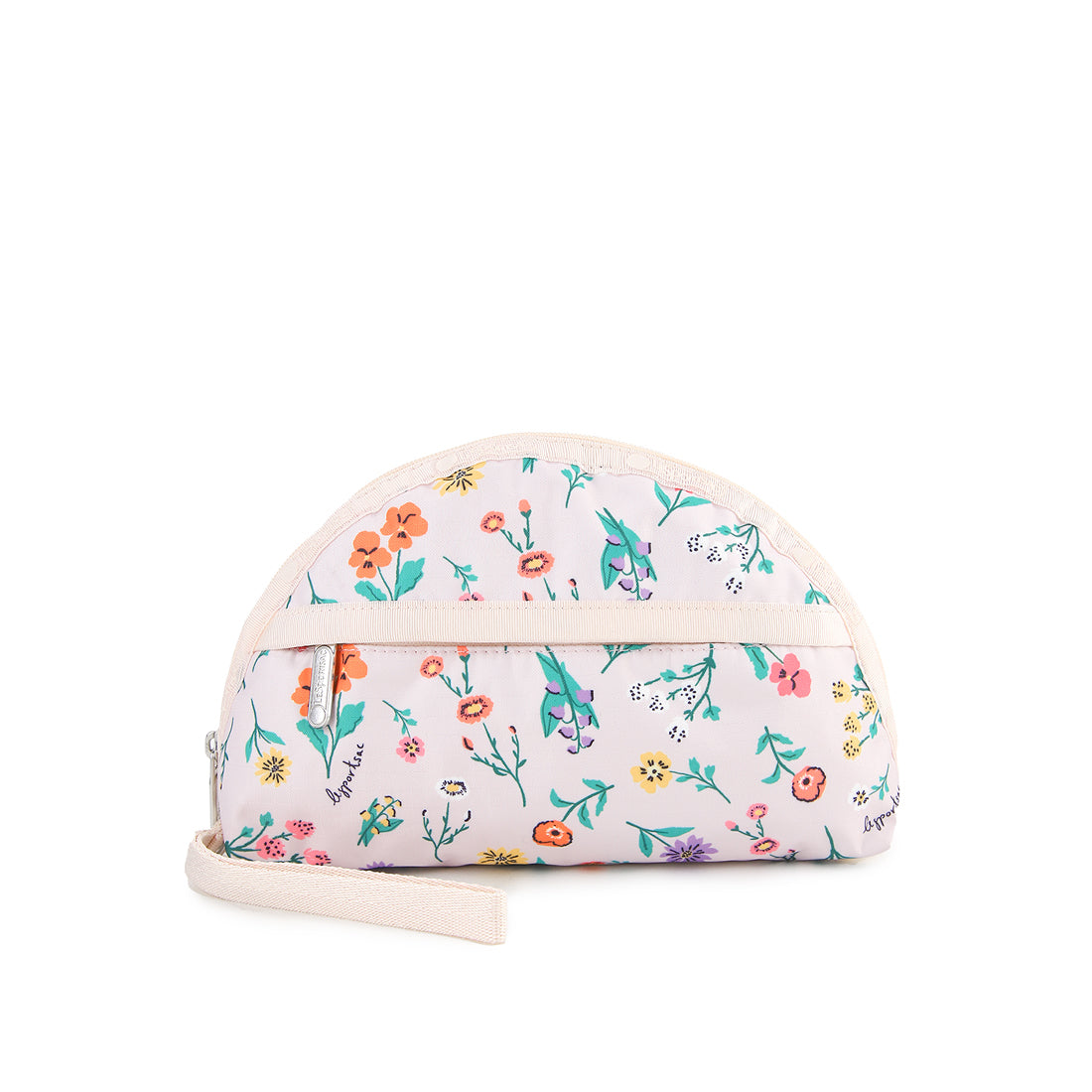 LeSportsac Unisex 2-Zip Wristlet In Tossed Wildflowers