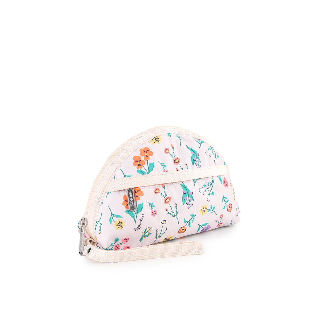 LeSportsac Unisex 2-Zip Wristlet In Tossed Wildflowers