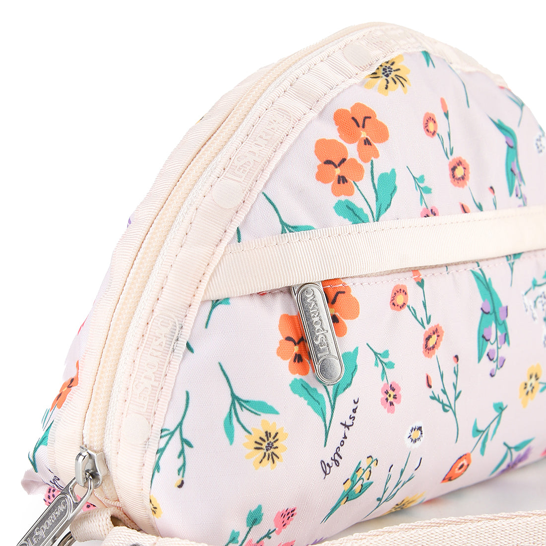 LeSportsac Unisex 2-Zip Wristlet In Tossed Wildflowers