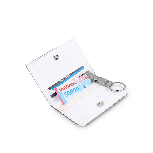 Snap Card Case In Gunmetal Gray Shine