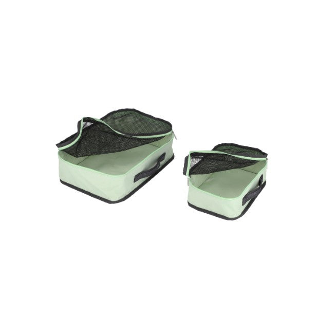 LeSportsac Unisex Packing Pouch Set In Frosty Green/ Thunder