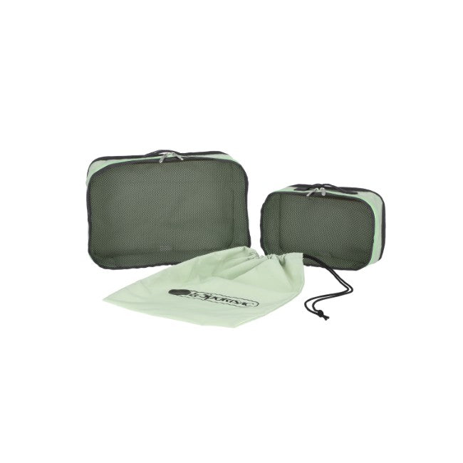 LeSportsac Unisex Packing Pouch Set In Frosty Green/ Thunder