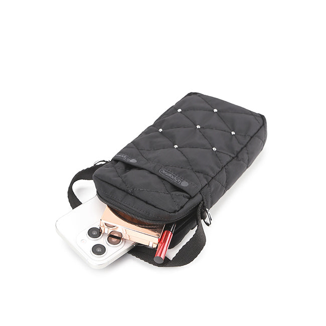 LeSportsac Tas Unisex Th Mini Crossbody In Black Quilt Studs