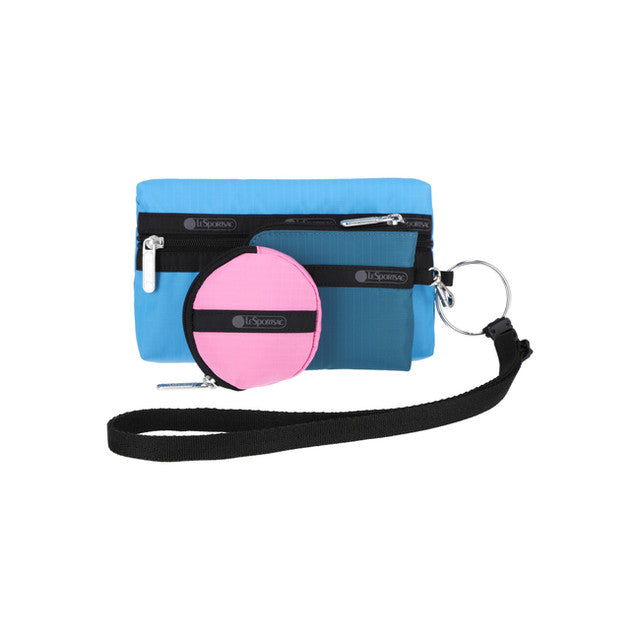 Multi Pouch Wristlet In Teal/Vivid/Fuschia Cb