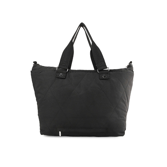 Quilt Zip Tote In Black Quilt