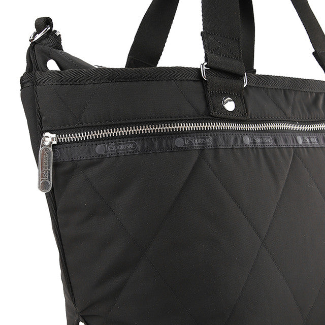 Quilt Zip Tote In Black Quilt
