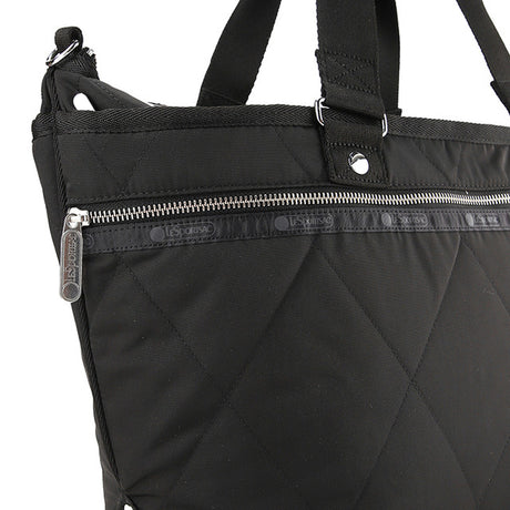Quilt Zip Tote In Black Quilt