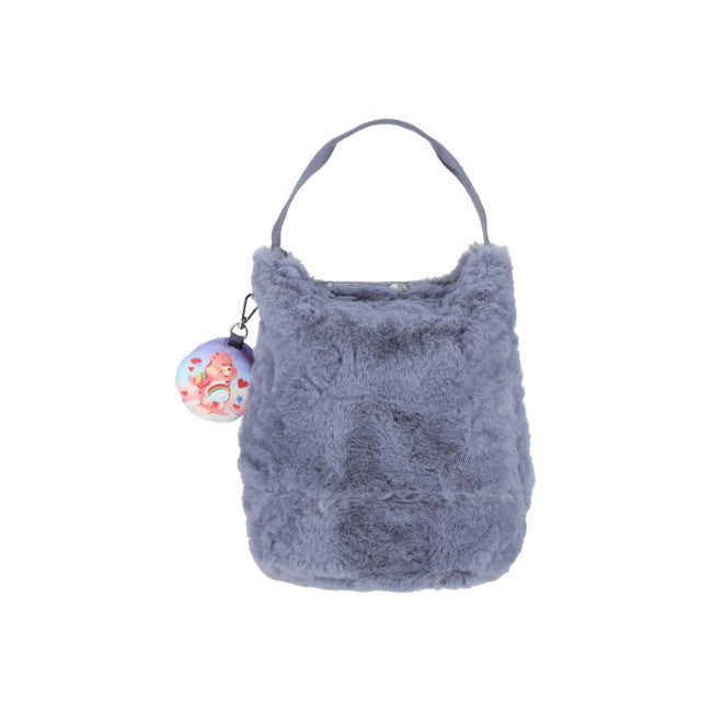 LeSportsac Unisex Convertible Bucket Bag In Care Bears Fuzzy Gray