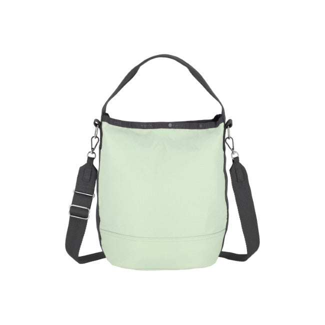 LeSportsac Unisex Convertible Bucket Bag In Frosty Green/ Thunder