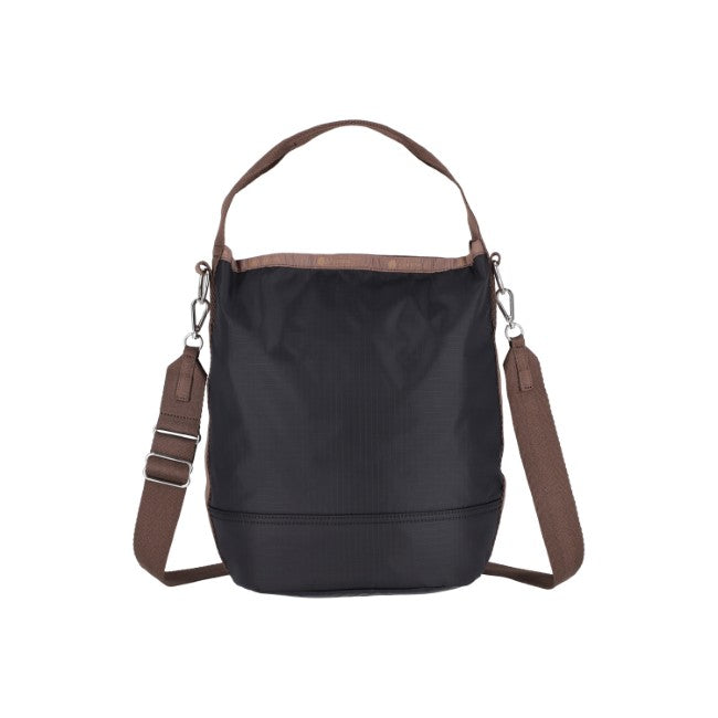 LeSportsac Unisex Convertible Bucket Bag In Deep Sea/Dark Chocolate