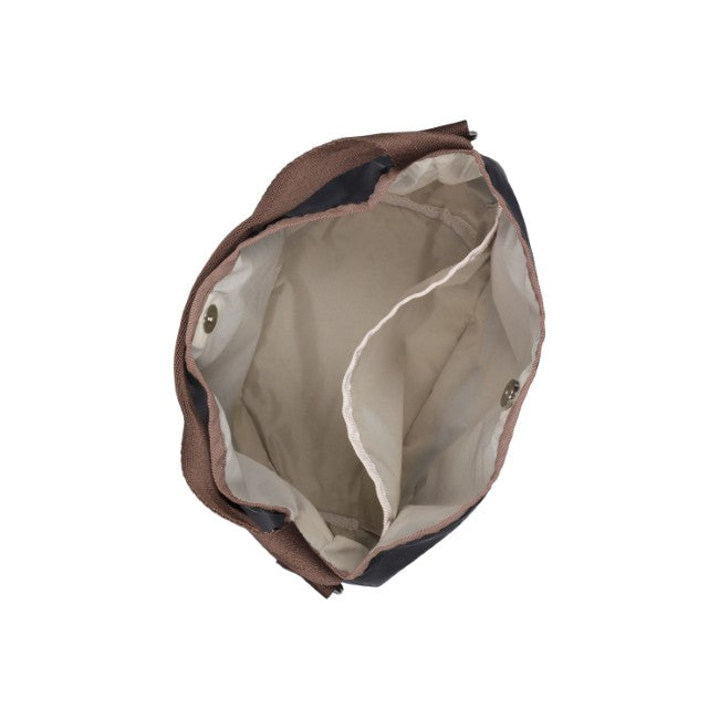 LeSportsac Unisex Convertible Bucket Bag In Deep Sea/Dark Chocolate