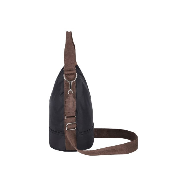 LeSportsac Unisex Convertible Bucket Bag In Deep Sea/Dark Chocolate