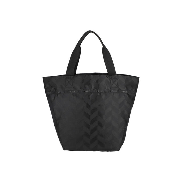 Market Tote In Herringbone Jacquard