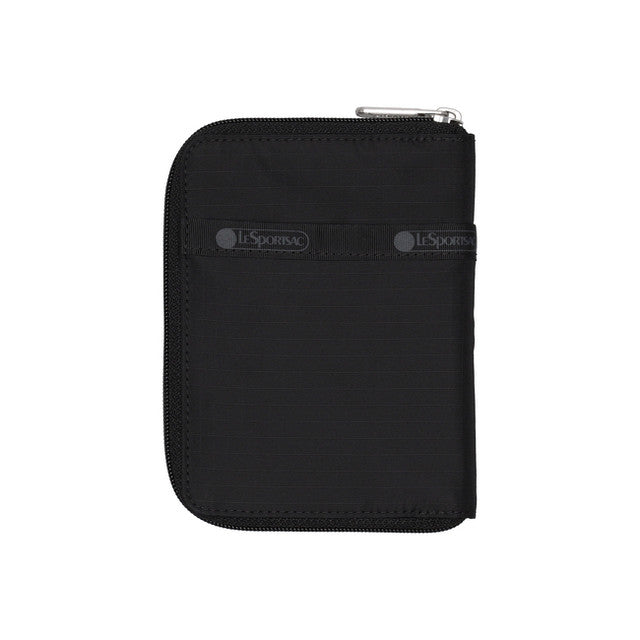 Zip Travel Wallet In Recycled Black