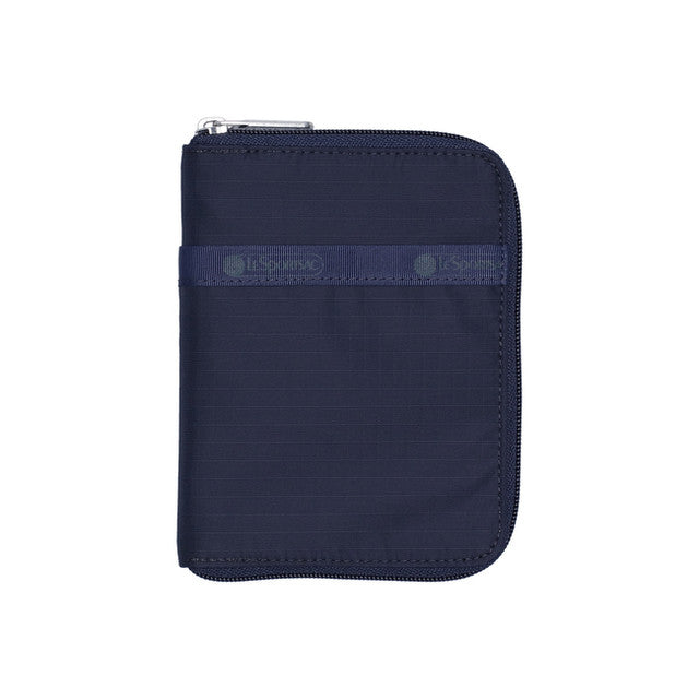 Zip Travel Wallet In Deep Sea Blue