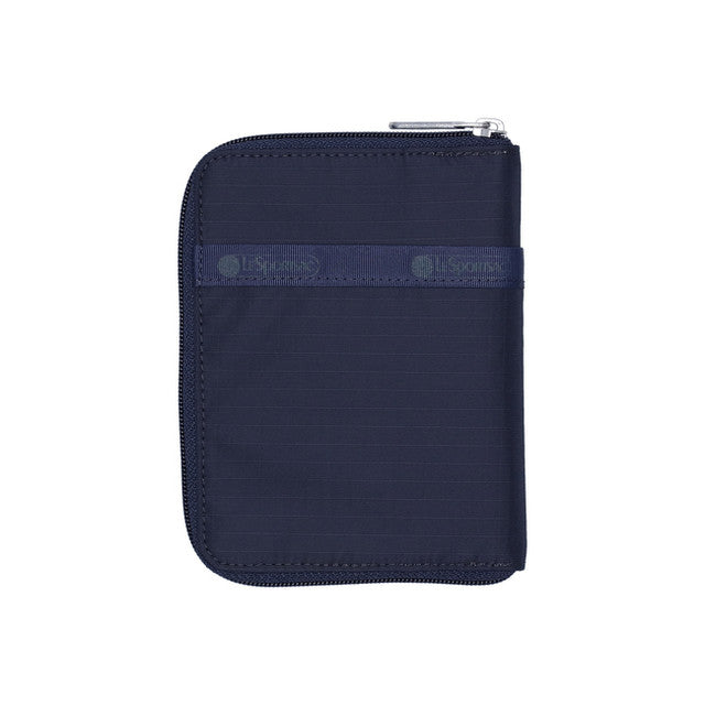 Zip Travel Wallet In Deep Sea Blue