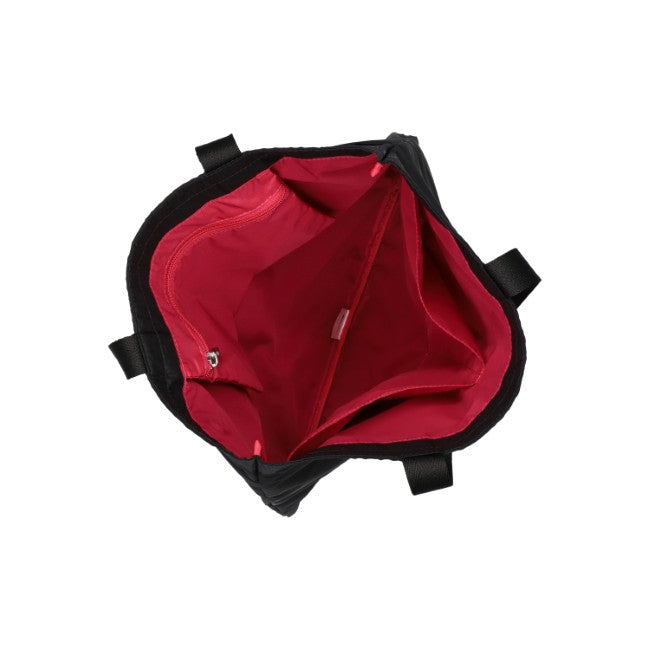 LeSportsac Unisex Large Emerald Tote In Black Cats Embroidery