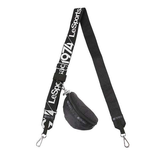 Detachable Shldr Strap In Blk/ Grey Logo Strap
