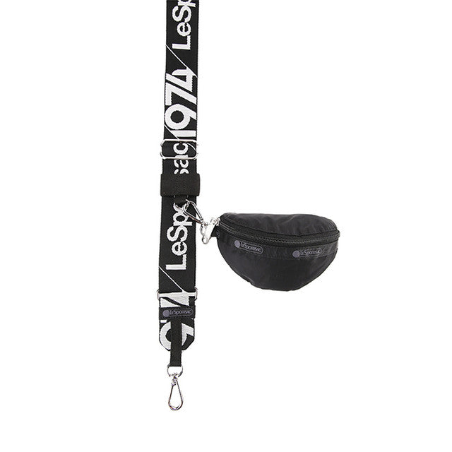 Detachable Shldr Strap In Blk/ Grey Logo Strap