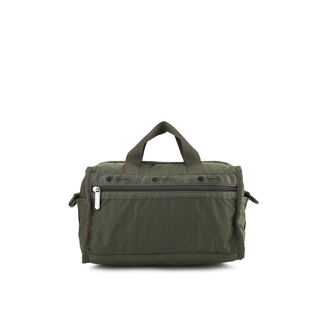Mini Duffel Crossbody In Dark Olive