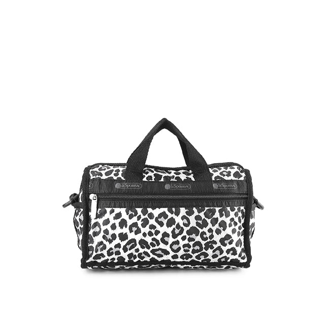 Mini Duffel Crossbody In Neutral Leopard