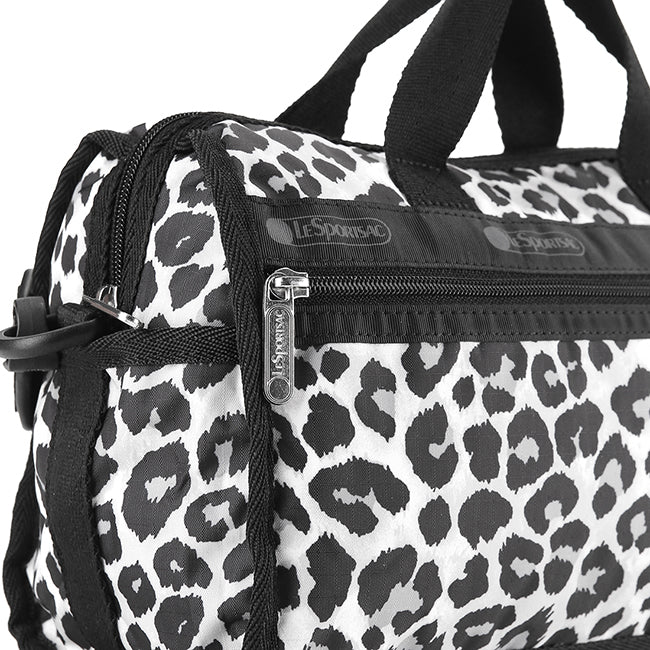 Mini Duffel Crossbody In Neutral Leopard