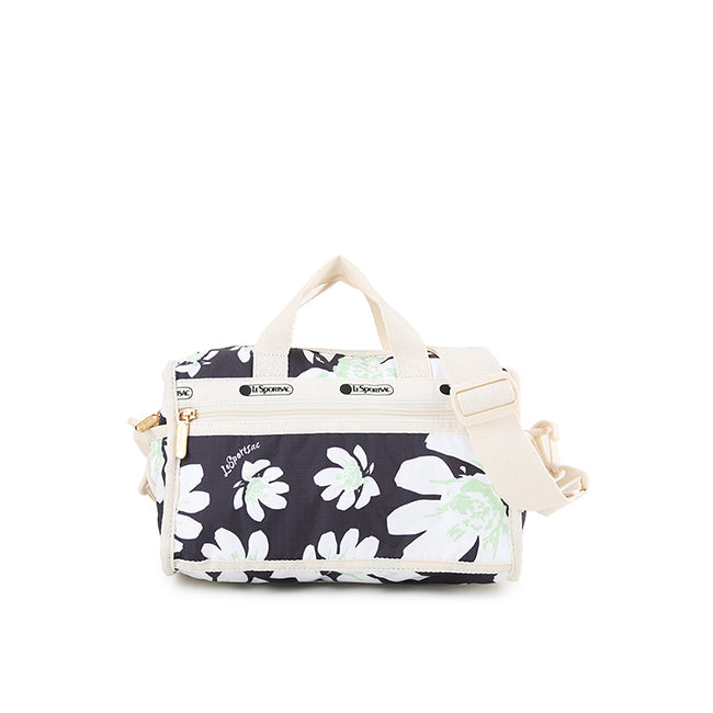 Mini Duffel Crossbody In Tropical Garden
