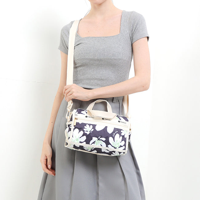 Mini Duffel Crossbody In Tropical Garden