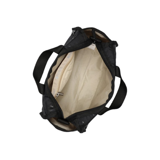 LeSportsac Unisex Mini Duffel Crossbody In Black Cats