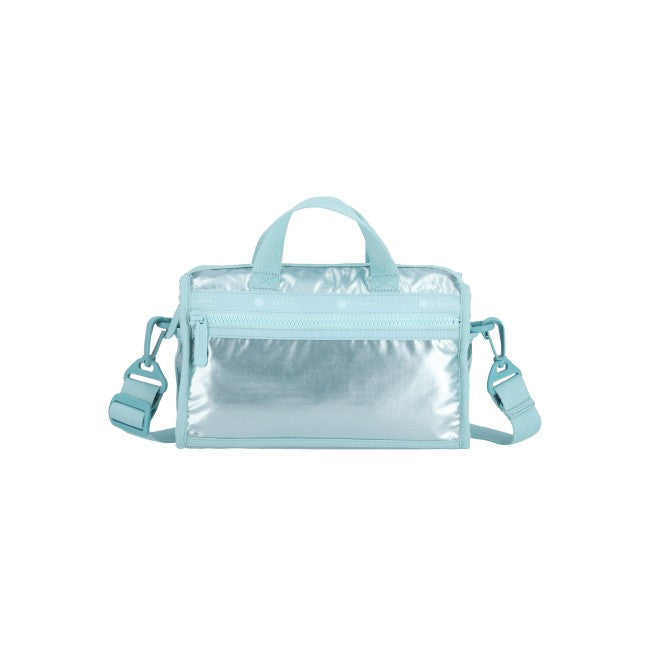 LeSportsac Unisex Bags Mini Duffel Crossbody In Aqua Blue Shine