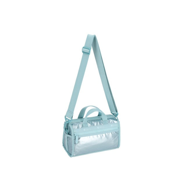 LeSportsac Unisex Bags Mini Duffel Crossbody In Aqua Blue Shine