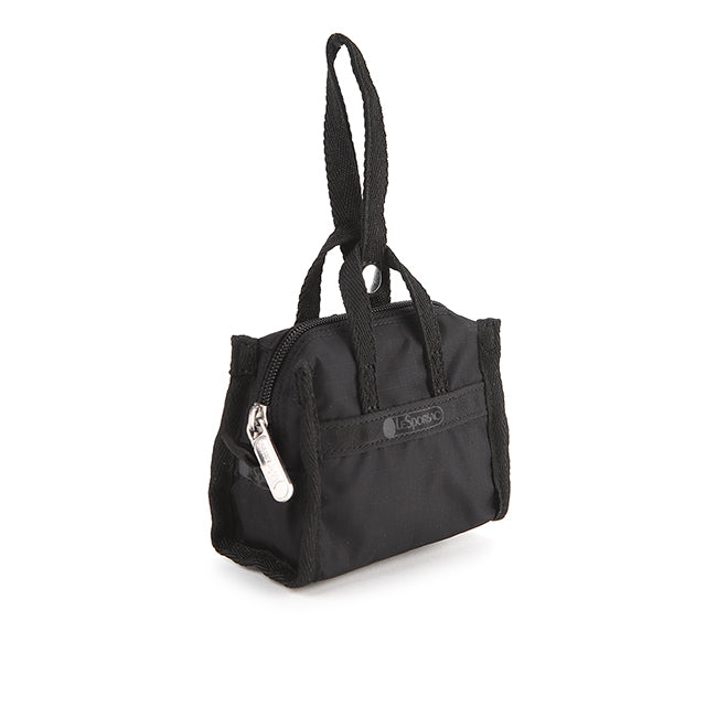 LeSportsac Unisex Micro Weekender Charm In Recycled Black