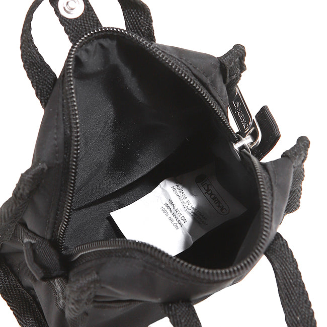 LeSportsac Unisex Micro Weekender Charm In Recycled Black