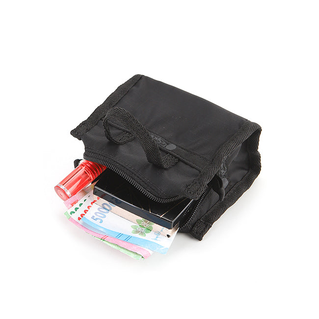 LeSportsac Unisex Micro Weekender Charm In Recycled Black