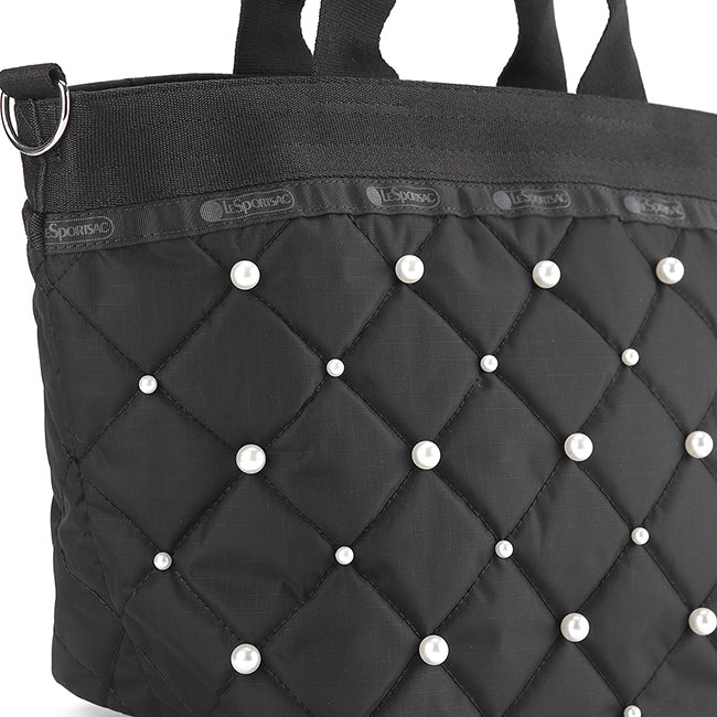 Bucket Tote W Pearls2 In Midnight Pearl