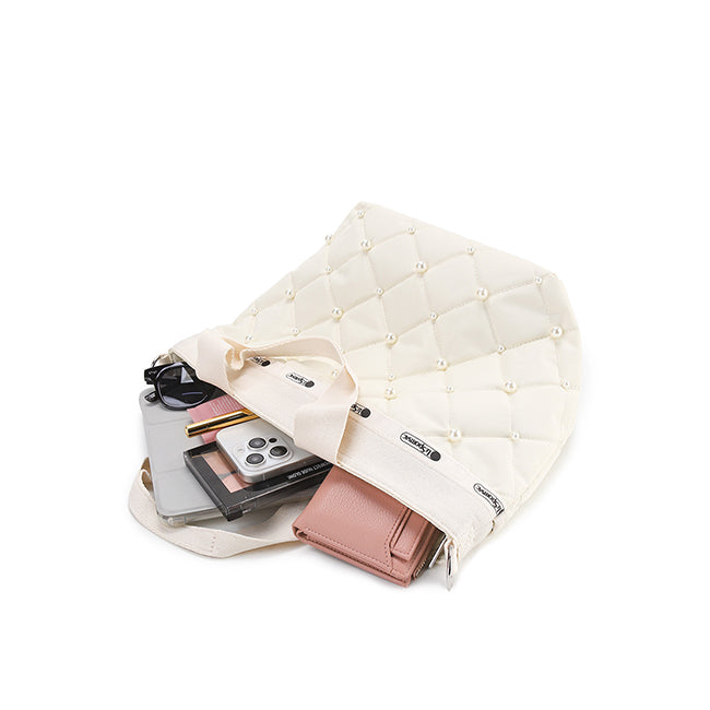 Bucket Tote W Pearls2 In Starlight Pearl