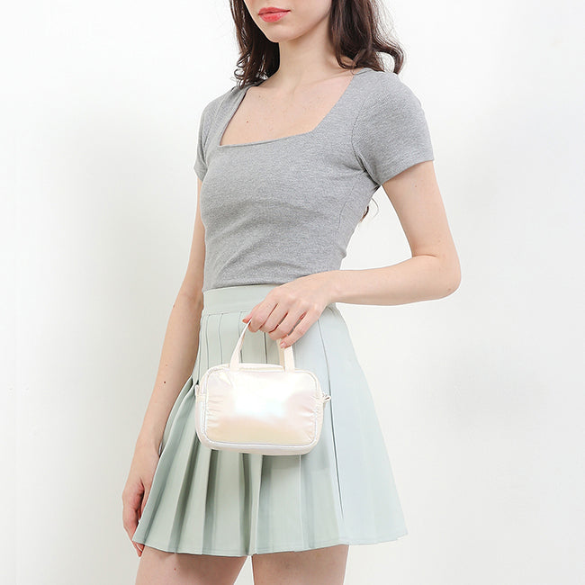 Gradient Micro Bag In Pearlized Gradient Shine