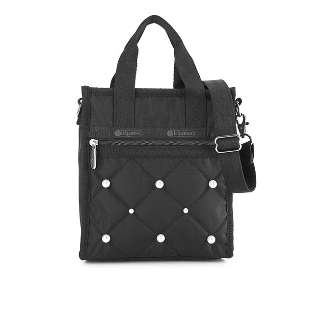 Mini N/S Tote W/ Pearls In Midnight Pearl